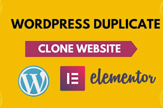 copy wordpress with elementor pro