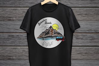 design unique print ready t shirt