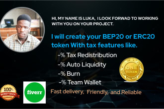 create crypto token smart contract and offer consultation