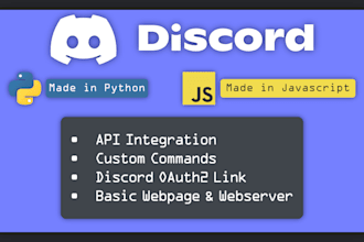 make a discord bot in python or javascript