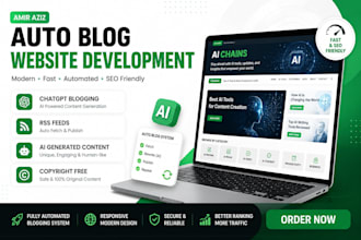 create, clone auto news, blog website in wordpress