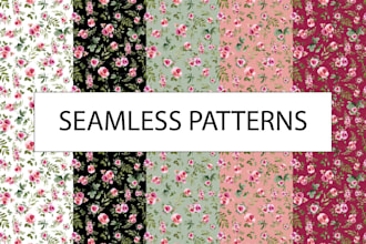 design floral seamless patterns for any product