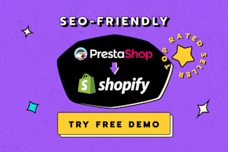 migrate prestashop website to shopify