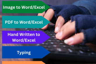 do data entry, copy paste, pdf, ms word, ms powerpoint