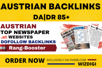 increase austria SEO rankings from top at newspapers austrian backlinks