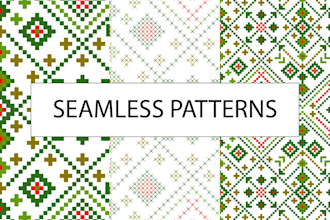 do pixel art seamless n placement patterns for kids and more