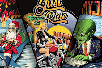 create cartoon t shirt design for your brand