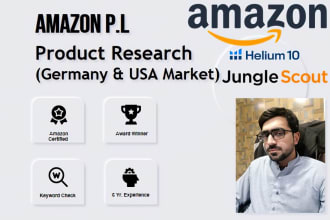 do product research and complete product hunting for amazon germany and USA