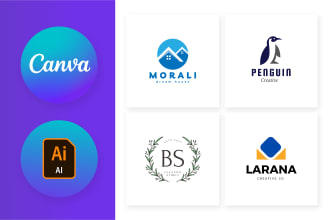 design any canva logo and social media kit within 24 hours
