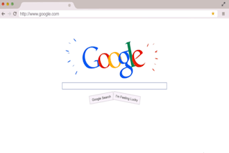 make this Google Search animation promo with your logo and social network URLs