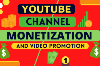 do organic youtube channel promotion for complete monetization