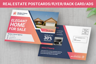 design eddm, postcard, rack card, direct mail, and flyer in 24hrs