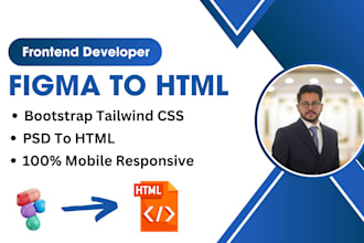 turn psd, xd and figma to HTML responsive design