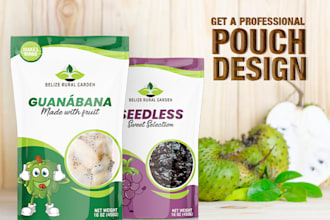 design food packaging, box packaging, pouch design, myler bag, label with mockup