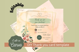 create editable digital card template