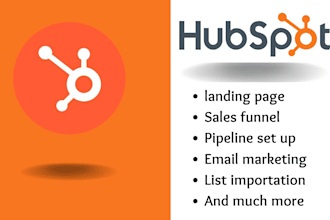 set up hubspot sales funnel hubspot landing page hubspot automation hubspot CRM