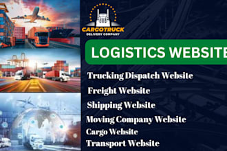 logistics website, trucking dispatch, moving company, freight, cargo website