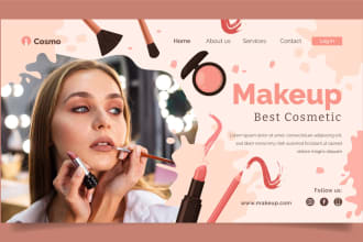 design website for spa, makeup, cosmetic, skincare, hair for business website