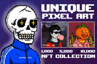 create custom pixel art nft collection