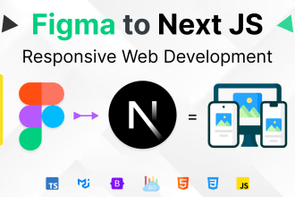 convert figma to next js responsive website with typescript