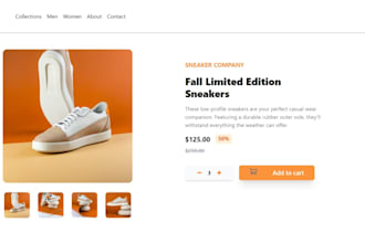 build a react landing and product page