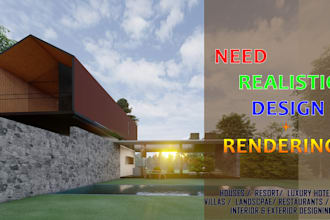 offer professional 3d modeling services for interior and exterior designs