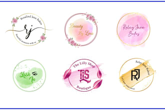 do a luxury feminine flower logo for you
