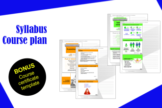 design your syllabus, course plan, exam or test booklet