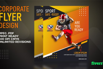 corporate flyer, poster any graphic designs