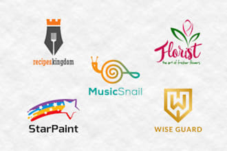 create a custom trendy logo design in 24 hours