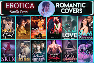 design erotica romance book cover or ebook cover