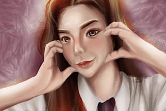draw webtoon manhwa anime style characters