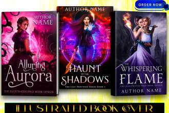 do professional illustrated eye catching book cover