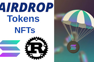 airdrop tokens to targeted address on chains like eth, bnb ,solana