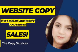 do SEO website copywriting and sales copy that sells