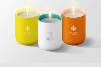 give a premium luxury candle logo with fast delivery