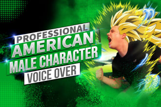 be your anime and video game voice over artist