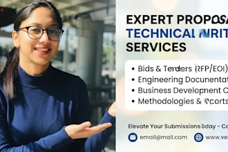 professionally write technical proposal writing for business