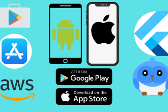 release flutter app on playstore ios appstore and amazon AWS
