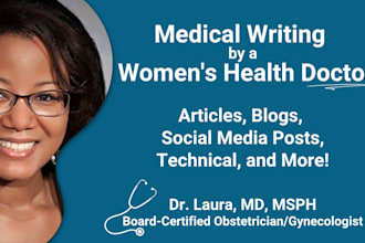 write womens health articles, social media posts, and video scripts