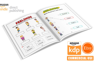 do kids activity book interior design, kdp coloring book