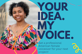 do an american female voiceover