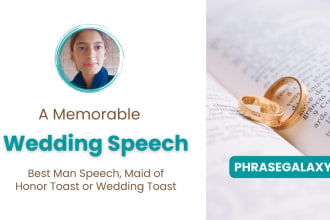 write your best man speech or wedding speech