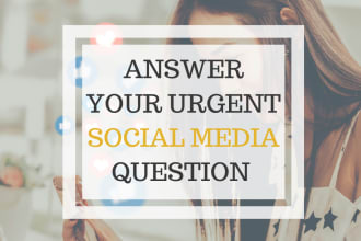 answer your social media urgent questions