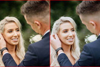 do weeding photo retouching