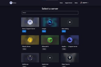 make you custom discord bot dashboard for discordjs bot