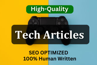 write tech articles, blog posts, or technology content