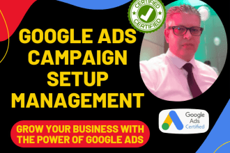 setup and manage your google ads adwords PPC campaigns