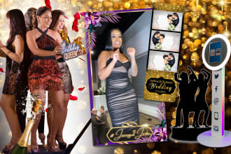 design 360 photo booth overlays for any events
