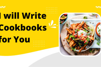 write plagarism free cookbooks for you